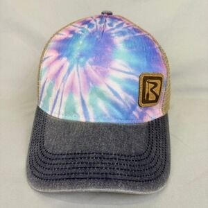 Legacy‎ Trucker Hat Tie Dye Unisex OSFA Blue Pink Mesh Snapback